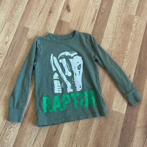 Crewcuts glow in the dark raptor tee, size 4-5